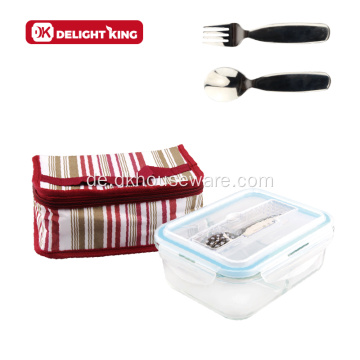 Glas Bento Food Container Lunchbox Isolierte Tasche